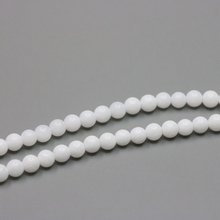 Charming!Grilled white stone 4mm loose beads round shape DIY jewelry 15inche,suitable women making design bracelet necklace 2024 - buy cheap