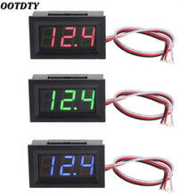 OOTDTY Mini Voltmeter Tester Digital Voltage Test Battery DC 0-30V Red/Blue/Green Auto Car dropshipping 2024 - buy cheap