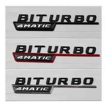 2PCS Car Accessories BITURBO TURBO 4MATIC Side Sticker Body Trunk Emblem Badge for Mercedes Benz W203 W204 W210 W211 W205 CLA 2024 - buy cheap