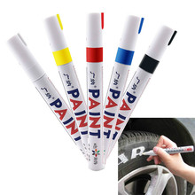 Красочная водостойкая автомобильная краска, ручка для ремонта царапин, ручка для удаления краски, маркер, ручка для автомобильных шин, протектора шин, резиновая ручка с граффити 2024 - купить недорого