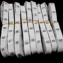 500 pcs/lot shoes size label number size white black clothing size label 36-44 woven clothing care label free shipping 2024 - buy cheap