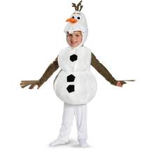 Comfy Deluxe Plush Adorable Child Halloween Costume For Toddler Kids Favorite Cartoon Movie Snowman Party Dress-up 2024 - купить недорого