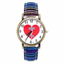 Broken Heart Shape Creative Fashion Watches Men Women Lovers Watch Denim Strap Sport Watch Best Gift Love Valentine Jewelry 2024 - buy cheap