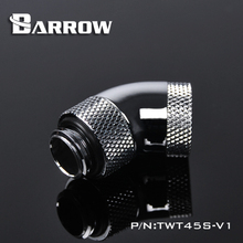 Barrow Black White Silver G1 / 4 thread 45 degrees two Rotary Fitting Adapter Rotating 45 degree water cooling Adapter TWT45S-V1 2024 - buy cheap