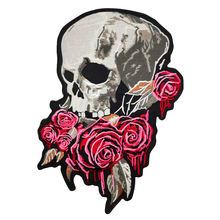 Жилет с вышитыми черепами Dead Rose, жилет с железной нашивкой в стиле рок, панк, на заказ, куртка, Байкерская Одежда для байкеров, значки 2024 - купить недорого