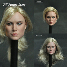 Cabeza femenina esculpida MC002, modelo de cabeza de Larson Brie tallada para cuerpo de figura de acción de 12 ", escala 1/6, disponible 2024 - compra barato