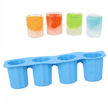 Cup Shape Ice Cube 4 Cell Party Drink Ice Tray Cool Long  Freeze Mold Ice Maker Mould Summer Drinkware Bar Accessories 2024 - buy cheap