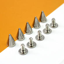 100Pcs Spikes Cone Studs Silver Studs And Spikes Studs And Spikes For Clothes Leather Craft DIY Decoration Punk Rock 2024 - buy cheap