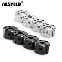 Axspeed-cubo de alumínio sextavado de 8mm para carro, suporte de espessura e pinos para rc 2024 - compre barato