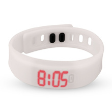 Relojes de pulsera digitales de lujo deportivos con luz LED roja Horizontal de silicona a la moda para hombre 2024 - compra barato