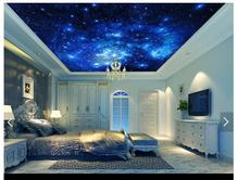 Custom photo wallpapers 3d ceiling wallpaper Dreamy beautiful sky starry universe ceiling zenith murals background wall papers 2024 - buy cheap