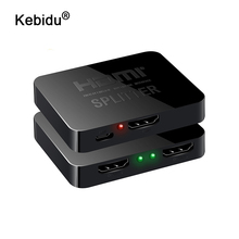 kebidu  1 in 2 out 1080p 4K 1x2 HDCP Stripper 3D Splitter Power Signal Amplifier Audio Video Distributor For Projectors 2024 - buy cheap