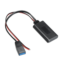 KKMOON 10Pin CD автомобильный Bluetooth AUX аудио кабель адаптер автомобильные аксессуары авто продукт подходит для BMW E46 1999-2006 2024 - купить недорого