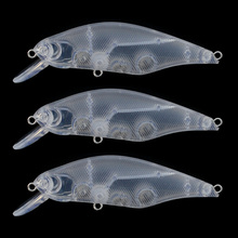 Minnow-Señuelos de Pesca en blanco, cebo Artificial duro de plástico transparente, 9cm, 9,5g, sin pintar, 10 unids/lote 2024 - compra barato