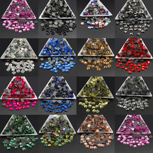 Diamantes de imitación de vidrio de 6MM, forma cuadrada Hotfix DMC, piedras de cristal de fijación en caliente para decoración de ropa DIY, 200 Uds. 2024 - compra barato