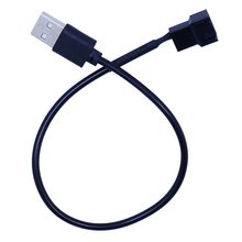 30cm 3pin Or 4pin Fan To USB Adapter Cables 3/4 Pin Computer PC Fan Power Cable Connector Adapter 5V Connect 2024 - buy cheap