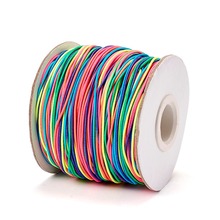 1mm 100m/roll Elastic Thread Cord Jewelry Accessories Making Nylon Rubber White Black Craft DIY Design Material String Strand 2024 - buy cheap