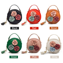 2019 женская сумка на плечо, женская сумочка из искусственной кожи, женская пляжная сумка с кисточками и мультипликационным цветком, водонепроницаемые сумки-мессенджеры, женские сумки 2024 - купить недорого