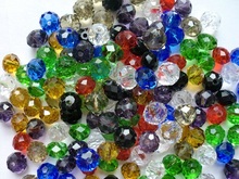 72pcs 8x10mm Rondelle Bead Faceted Crystal Glass 2024 - buy cheap