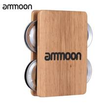 ammoon 4-bell Jingle Castanet Cajon Box Drum Companion Accessory for Hand Drum Percussion Instruments 2024 - buy cheap