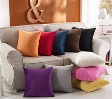 Cojín suave de algodón para sofá, cojín suave para decoración del hogar, estilo ondulado, puro, corto, 45x4, 5cm/17,7x17,7 pulgadas 2024 - compra barato