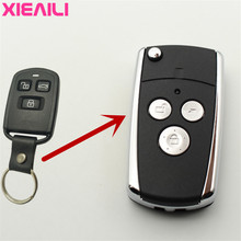XIEAILI-carcasa de 3 botones para mando a distancia, carcasa para Hyundai Sonata, S163 2024 - compra barato