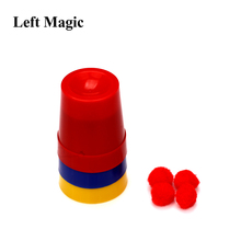 Набор волшебных трех чашек и шаров, волшебные трюки большого размера, маг-реквизит для сценической съемки, детские игрушки, ментализм G8121 2024 - купить недорого
