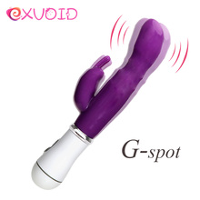 Exvoid coelho vibrador g-ponto massageador 12 modo de vibração clitóris estimulador brinquedos sexuais para mulheres sexo feminino masturbar produtos adultos 2024 - compre barato