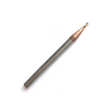 Ponteira de carboneto sólido para ponteiras, raio = 0.75mm, 2 flautas, hrc55 r0.75 * 3 * d4 * 50, cnc, ferramentas de fresa com revestimento 2024 - compre barato