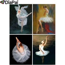 Pintura de diamante DIAPAI 5D DIY 100% cuadrado completo/taladro redondo "belleza ballet" bordado 3D punto de cruz hogar decoración 2024 - compra barato