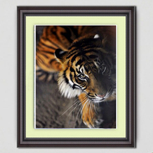 New Arrive 3D Needlework Embroidery Cross Tiger Diy Diamond Painting Pasted Mosaic Painting Square Drill Fashion Home Decoration 2024 - buy cheap
