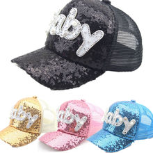 Bebé niños sol sombrero verano bebé béisbol carta bebé lentejuelas gorra bebé niños niñas niños sombrero fotografía Accesorios 2024 - compra barato