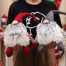 Tomte decoração de natal feita à mão, bico de pelúcia, santa fé, bovino escandinavo, de natal, presente de aniversário 2024 - compre barato
