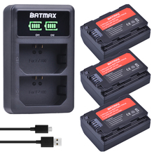 Аккумулятор Batmax 2280 мА · ч NP-FZ100 NP FZ100 + зарядное устройство со светодиодной подсветкой и двумя USB-портами для камер Sony a7 iii ,Alpha9,Sony A9,Sony Alpha9R,Sony A9R 2024 - купить недорого