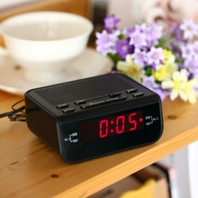 Светодиодный фантастический Fm-радиоприемник, цифровой будильник с таймером сна, функция повтора, компактный цифровой современный дизайн, Reloj Digital Pared 2024 - купить недорого