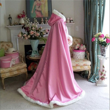 Plus Size Hooded Medieval Cloak Satin Cape Full Length Wedding Cape Bridal Cloak 2024 - buy cheap