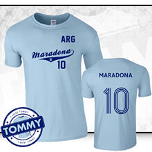 Camiseta de marca Summe para hombres, camisa de la mano de Dios, de la mano de Dios, de Fitness, de los jugadores de fútbol de Argentina, 10 2024 - compra barato