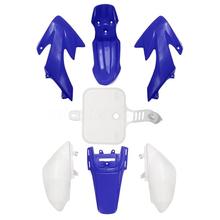 7Pc/set Motorcyc Plastic Fairing Set for Honda CRF 50 Dirt Pit Bike Blue+White Motorcycle Bike Exterior Accessories High Quality 2024 - buy cheap