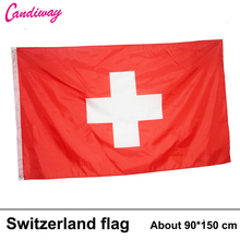 Switzerland flag 3*5 feet. polyester flag.90*150cm big banner Swiss flag 2024 - buy cheap