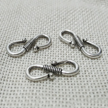 Colgante de collar con broche en forma de S, Conector de palanca, cordón del Tíbet, ganchos roscados, piezas de joyería 2024 - compra barato