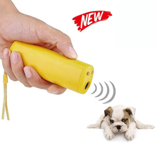 3 en 1 Anti ladridos para corteza Dispositivo de entrenamiento de perros perro repelente Control ultrasónico Anti corteza ladrar nuevo 2024 - compra barato