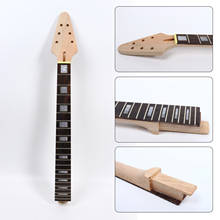 Electric Guitar Neck Mahogany Wood Neck 22 Fret 24.75 Inch Binding head Set In 2024 - buy cheap