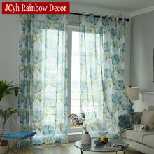 Floral Linen Tulle Curtains For Living Room Kitchen Window Sheer Curtains For Bedroom Short Voile Curtain Rideaux Voilage Drapes 2024 - buy cheap