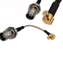 10 piezas BNC hembra o-ring a ángulo recto MCX macho conector RF Cable de cola de cerdo RG316 10 cm 15 cm 20 cm 30 cm 50 cm 2024 - compra barato
