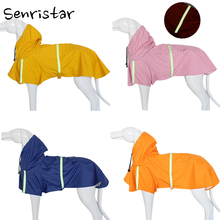 Pet Dogs Waterproof Hooded Raincoat For Small Medium Large Dog Reflective Adjustable Raincoat Jacket Labrador Retriever Clothes 2024 - buy cheap