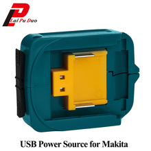 Adaptador de carga USB para Makita ADP05, BL1415, BL1430, BL1815, BL1830, 14,4 V, 18V, fuente de alimentación inalámbrica de iones de litio 2024 - compra barato
