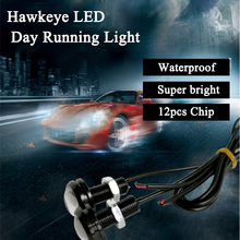 Luz LED de ojo de águila para coche, luz diurna a prueba de agua, 12V de CC, 12SMD, 23MM, 10/20 Uds. 2024 - compra barato