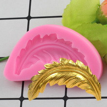 Baroque Feather Shape Cake Silicone Mold Candy Chocolate Clay Mould Kitchen Baking Sugarcraft Fondant Cake Decoration Tools 2024 - buy cheap