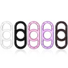 RABBITOW Silicone Time Delay Penis Ring Cock Rings Adult Products Male Sex Toys Crystal Ring 2024 - buy cheap