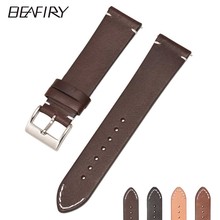 BEAFIRY Watch Band 14mm 16mm 18mm 20mm 22mm 24mm Sheepskin Genuine Leather Watchbands Bracelet Thin Watch Strap 2024 - buy cheap